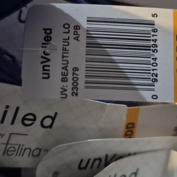 38DDD Unveiled Felina Beautiful Love Front‎ Close Bra Blue NWT - Picture 11 of 11